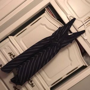 Navy chevron maternity sundress